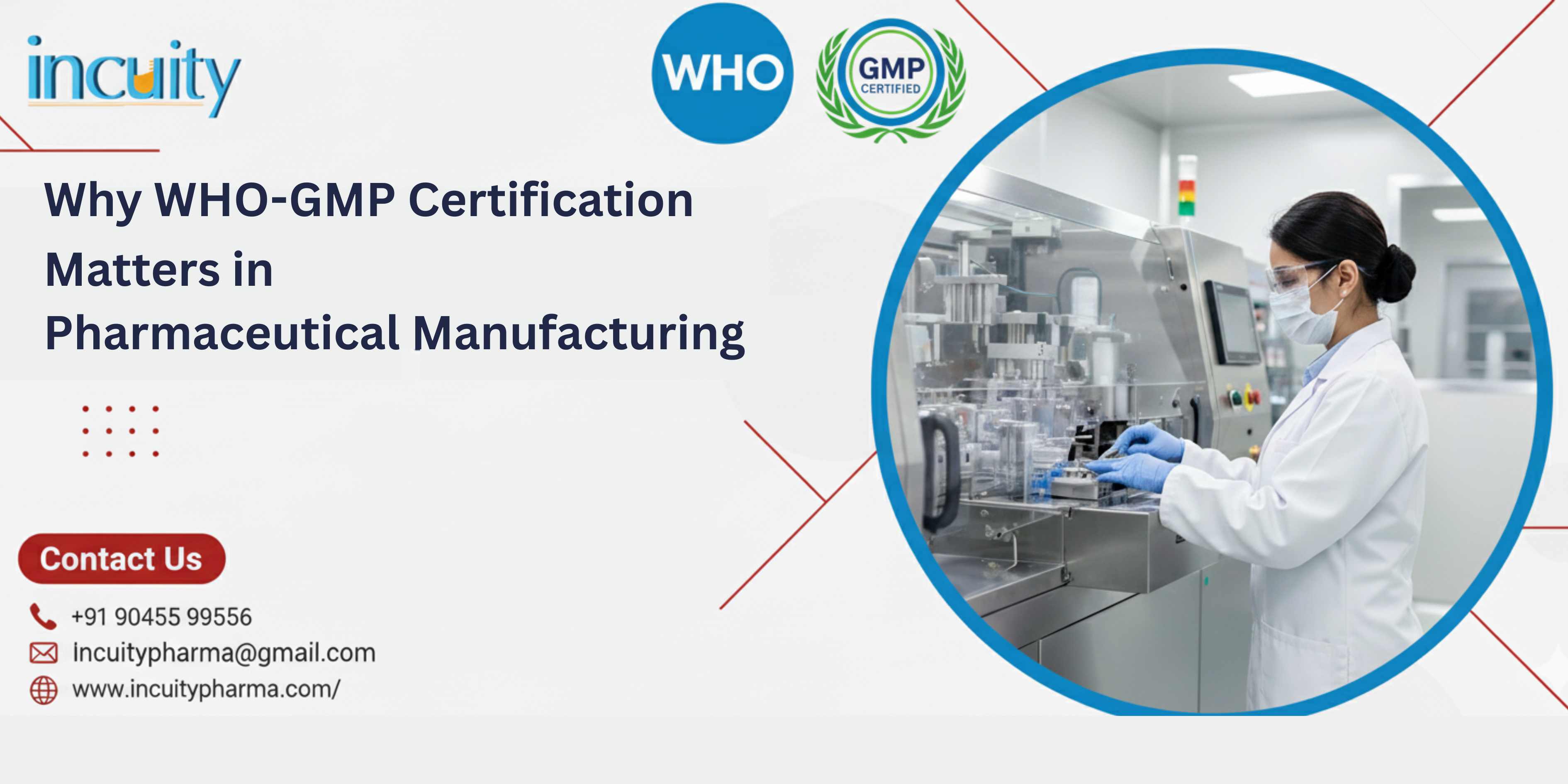 Why WHO-GMP Certification Matters in Pharmaceutical Manufacturing incuity